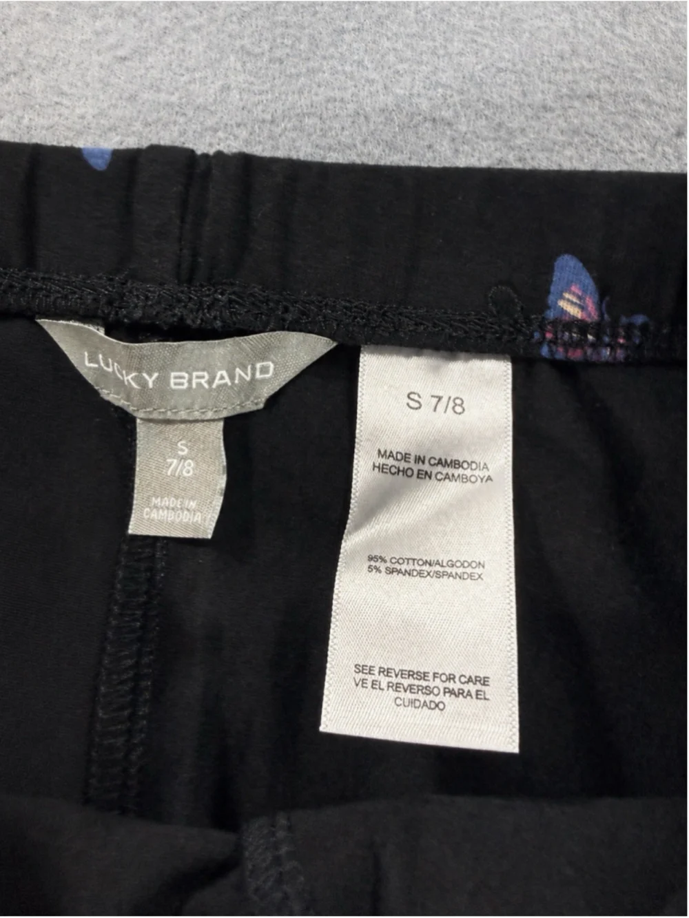 Lucky Brand Girls Fleece Hoodie & Leggings Set Size S 7/8 Pink Black Butterfly